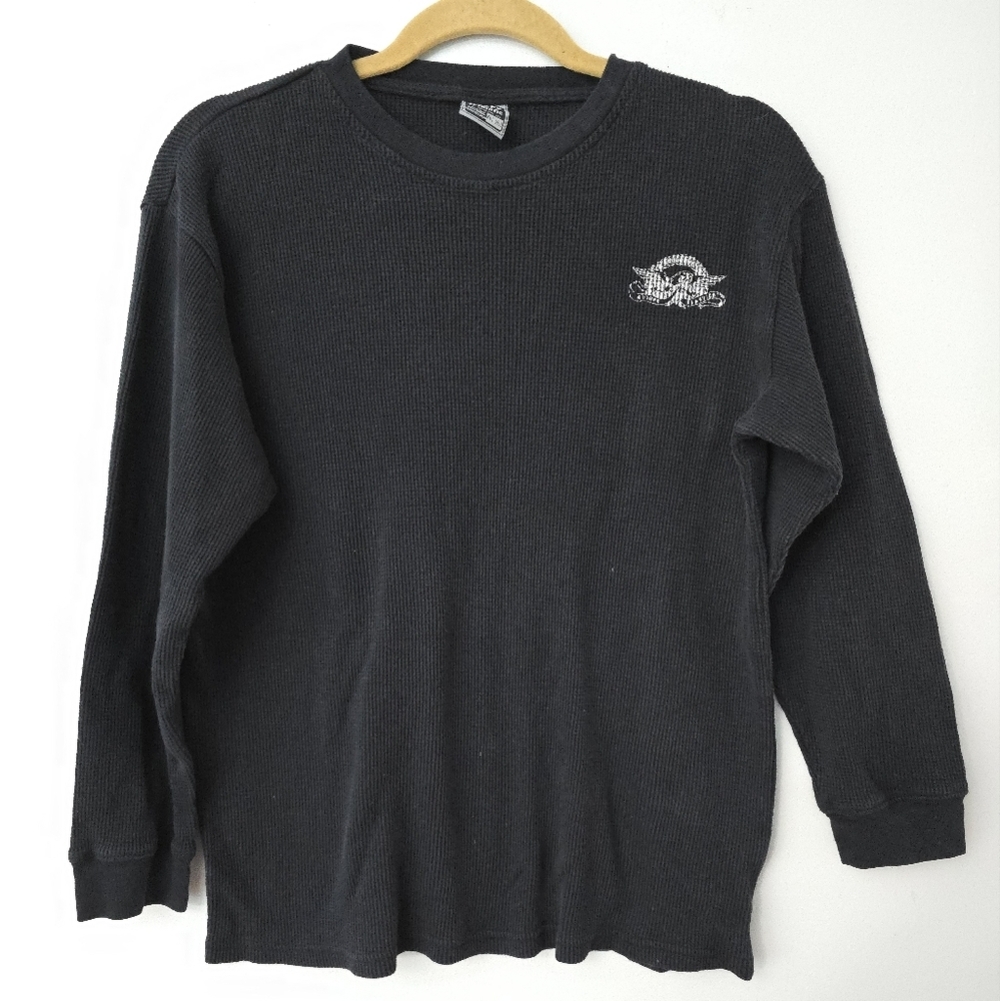 Avirex Boys XL (18-20) Black Long Sleeve T Shirt Thermal